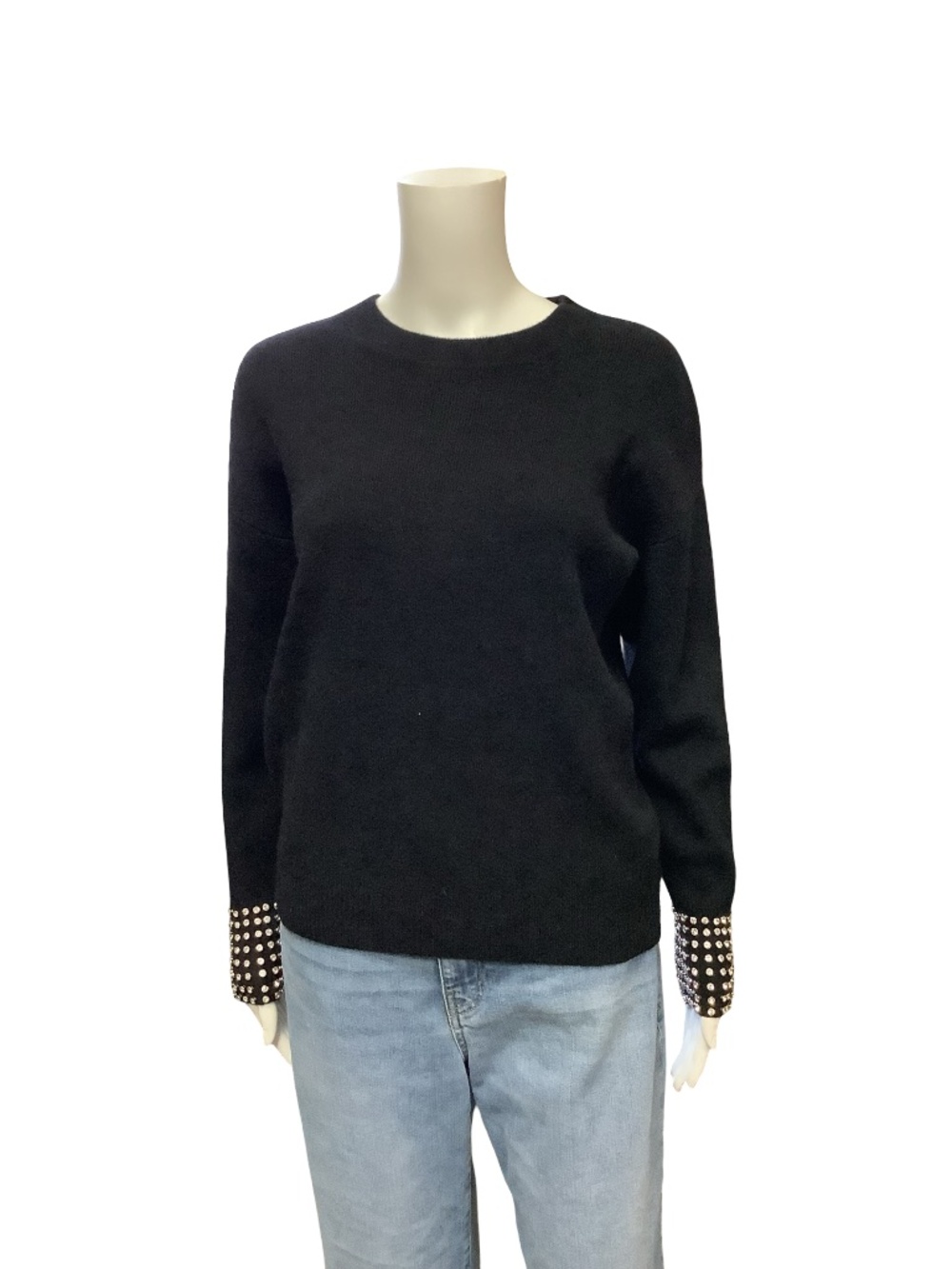 C by Bloomingdales Cashmere Embellished Sweater Size: XS